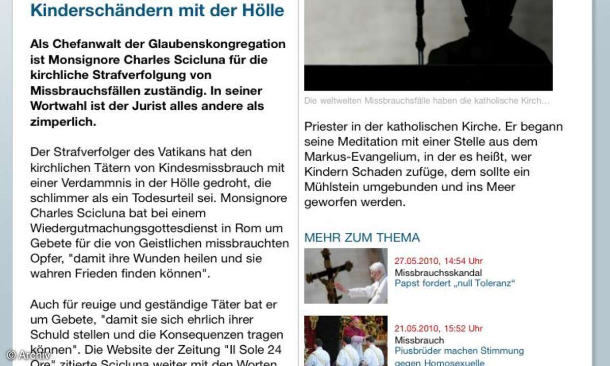 Apple iPad Focus Online App