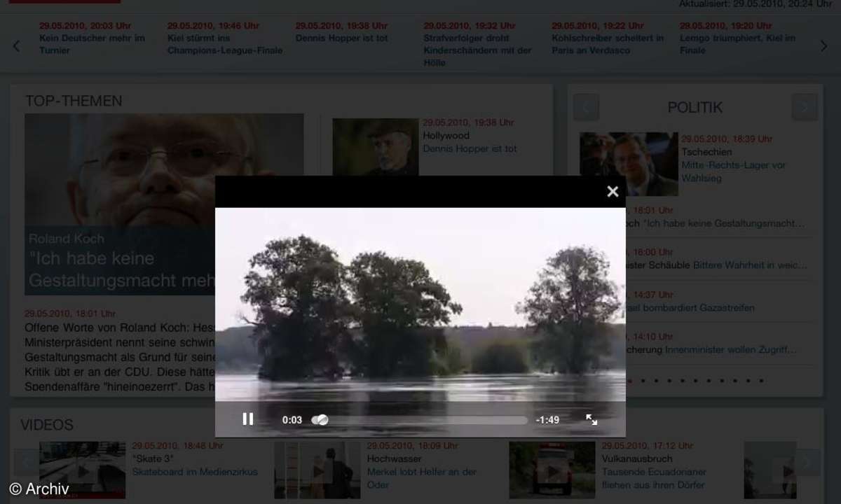 Apple iPad Focus Online App
