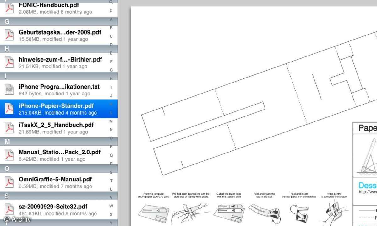 Apple iPad Dropbox App