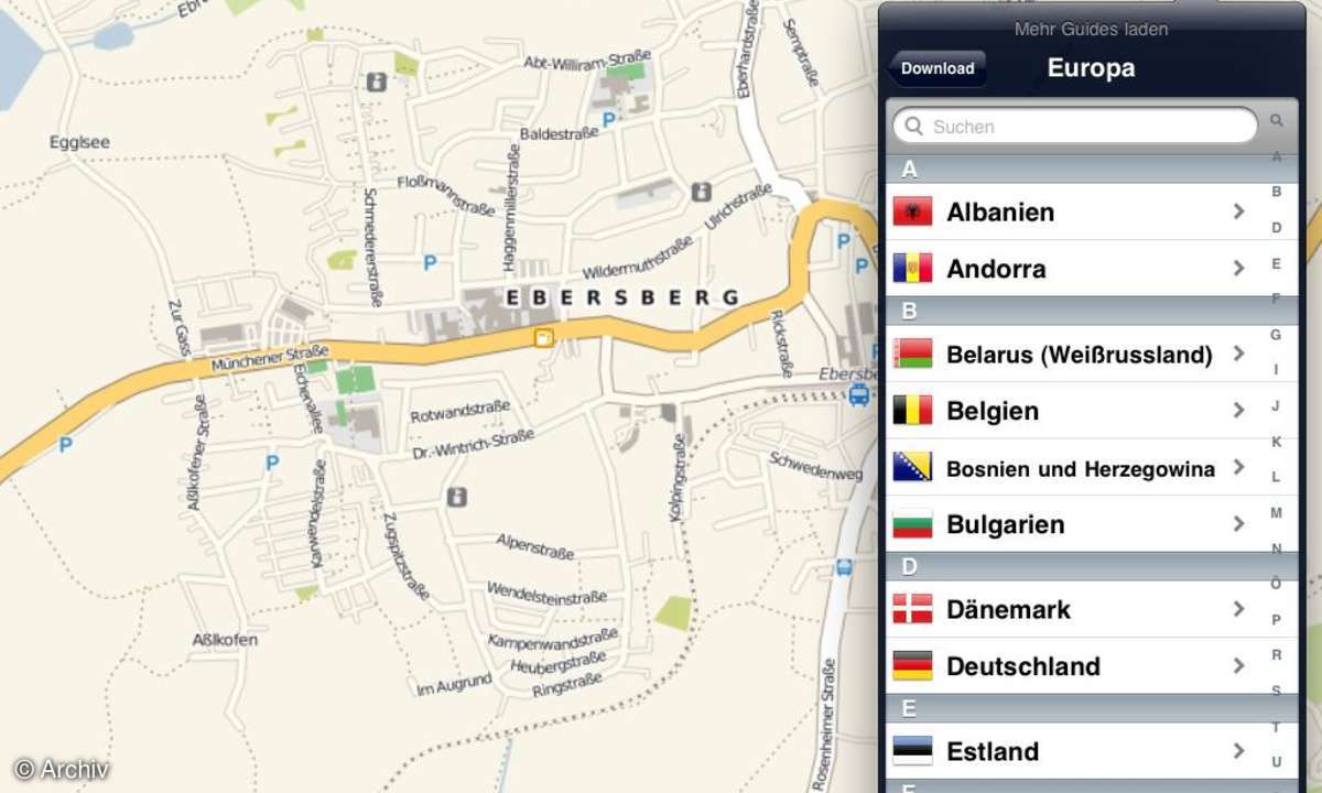 Apple iPad Offmaps App