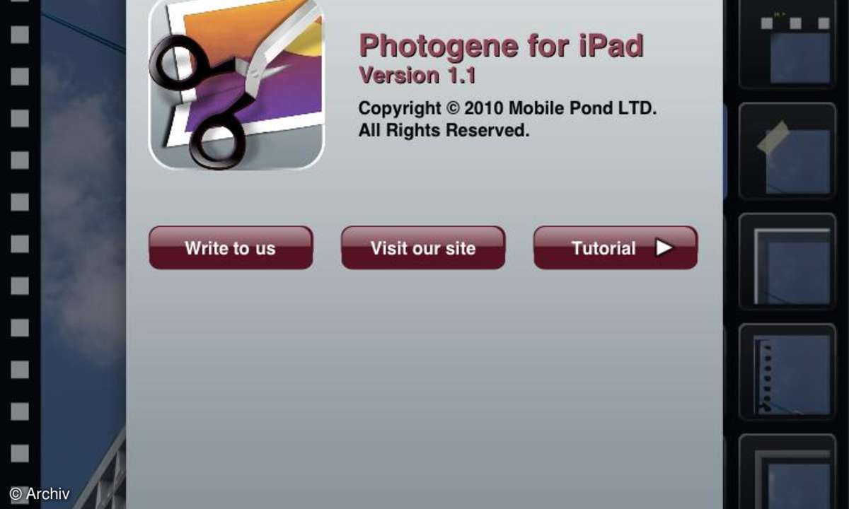 Apple iPad PhotoGene App