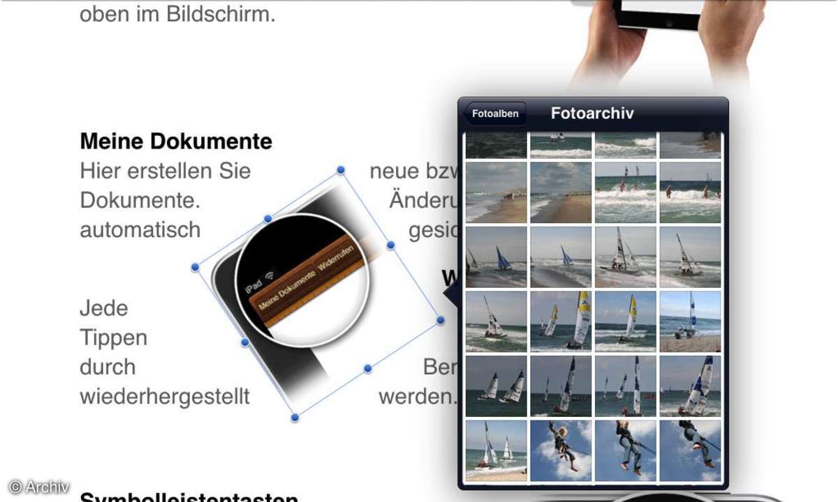 Apple iPad Pages App