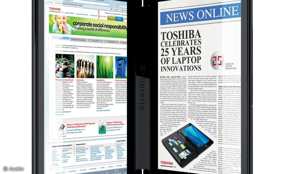 Toshiba Libretto W100