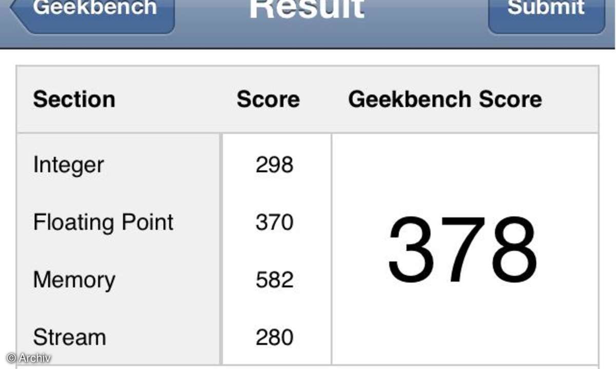 Apple iPhone 4 Geekbench