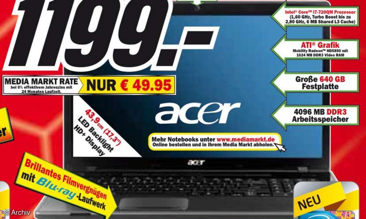 Media Markt: Die Notebooks des neuen Flyers im Schnäppchen-Check