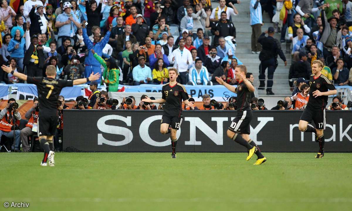 WM-Viertelfinale Deutschland gegen Argentinien in Südafrika (2010)