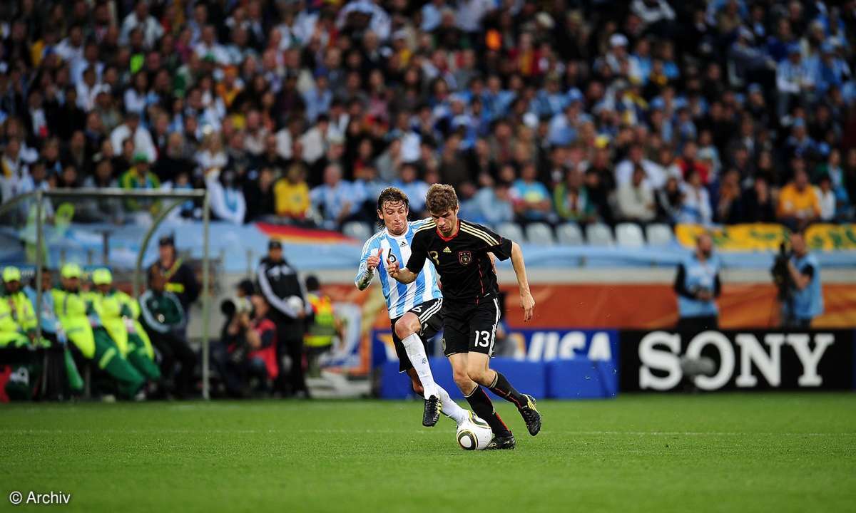 WM-Viertelfinale Deutschland gegen Argentinien in Südafrika (2010)