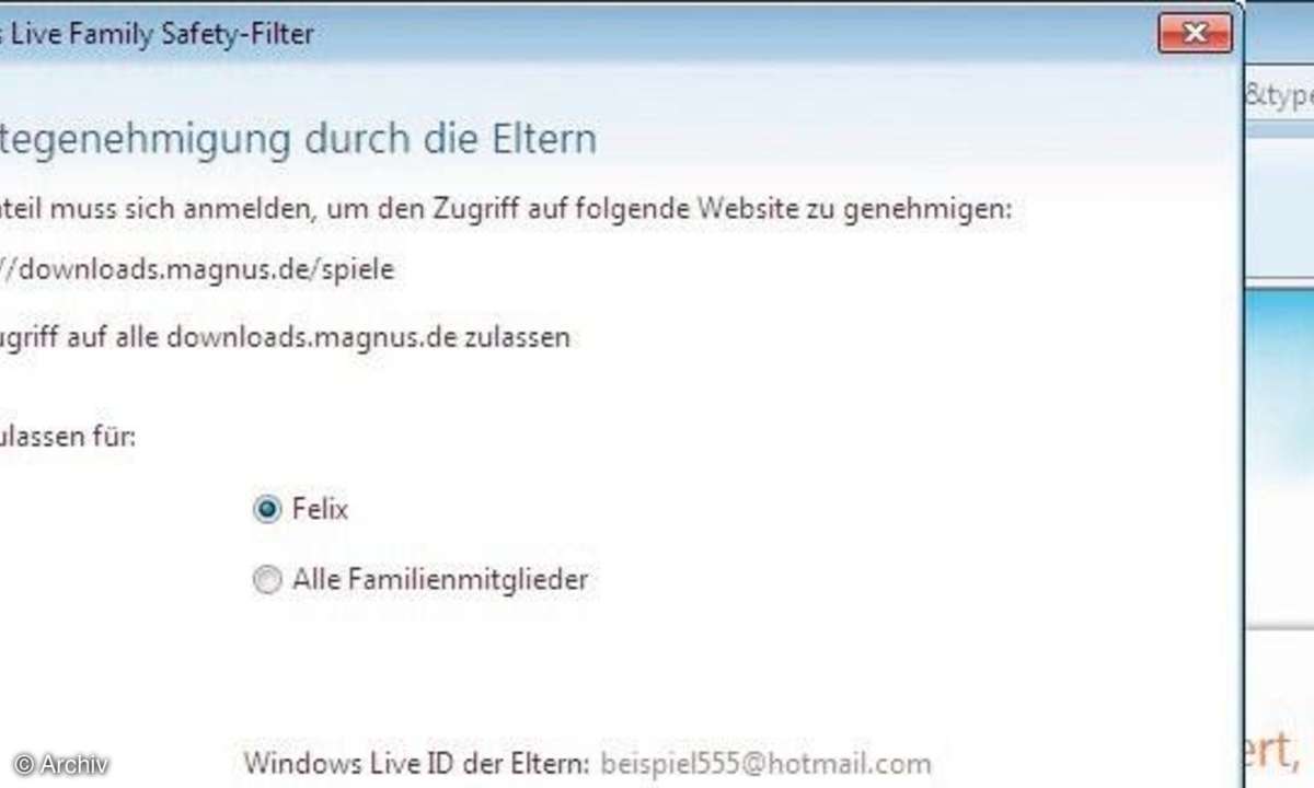 Windows Live Family Safety