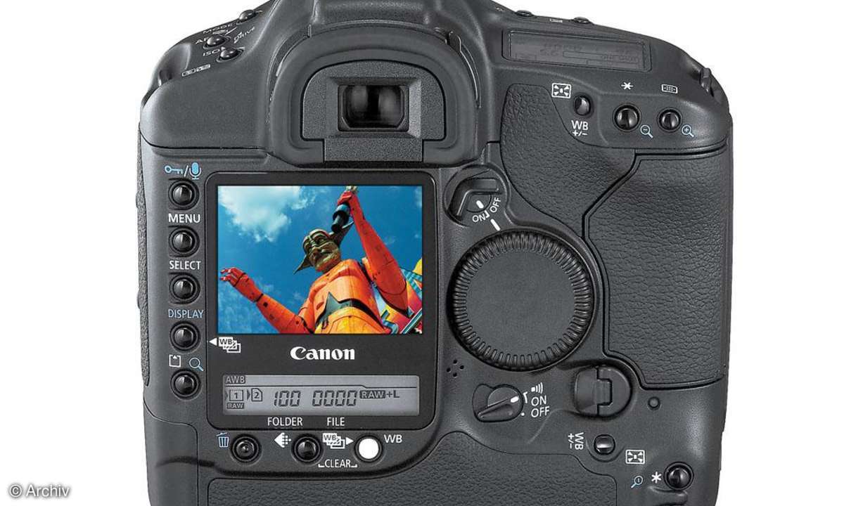 Canon-1D mkIIN Rückseite/Display