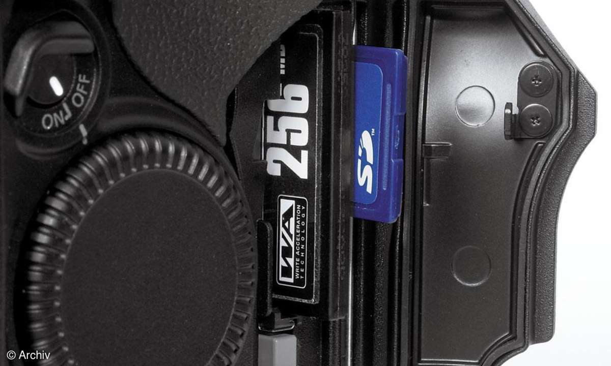 Canon-1Ds mkII Bedienelemente/SD-Card