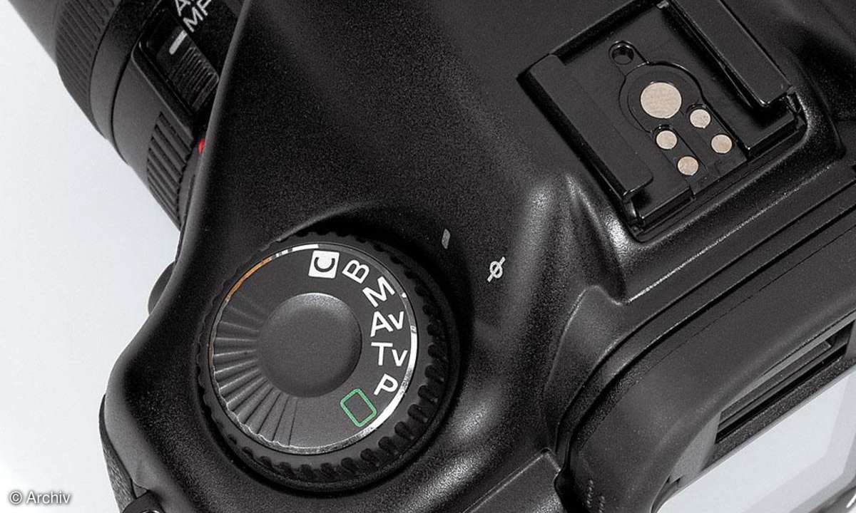 Canon-5D Bedienelemente/Modus-Wahlrad
