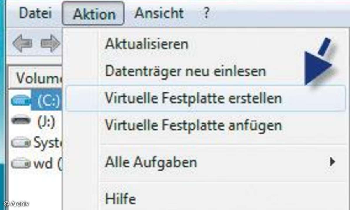 Virtuelle Festplatten