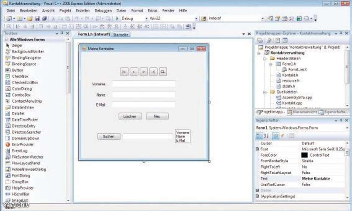 Datenbankprogrammierung mit Visual C++