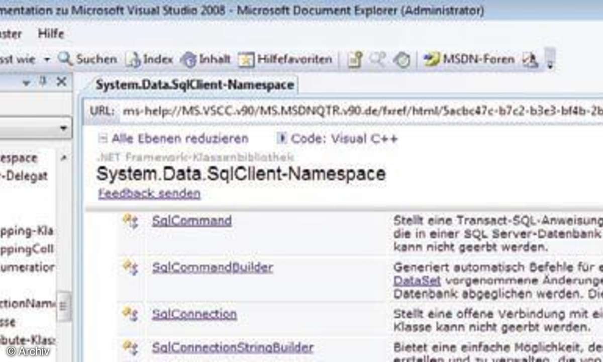 Datenbankprogrammierung mit Visual C++