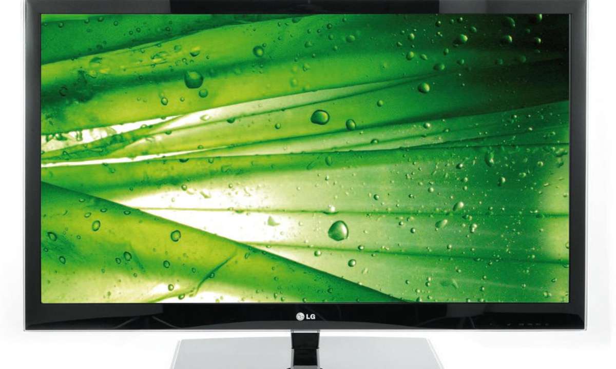 Fernseher mit Blattbild