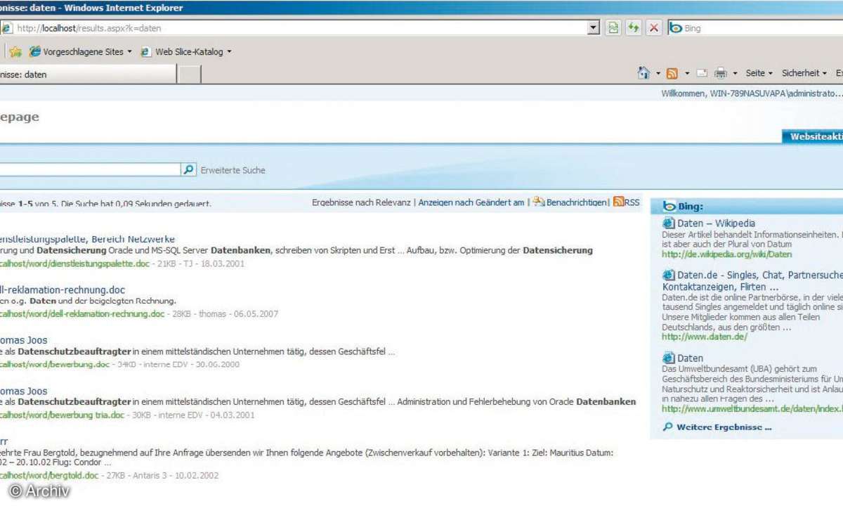 Microsoft Search Server 2008 Express