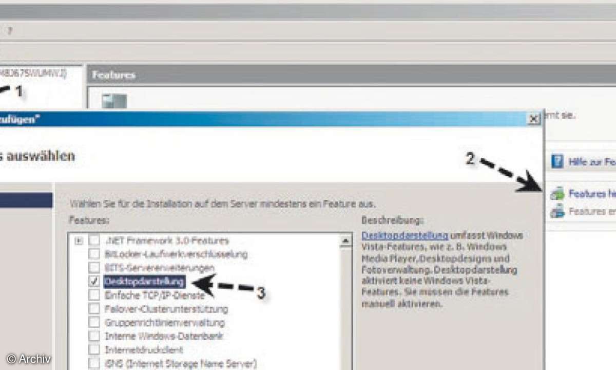 Software Windows Server 2008: Server 2008 als Desktop-System