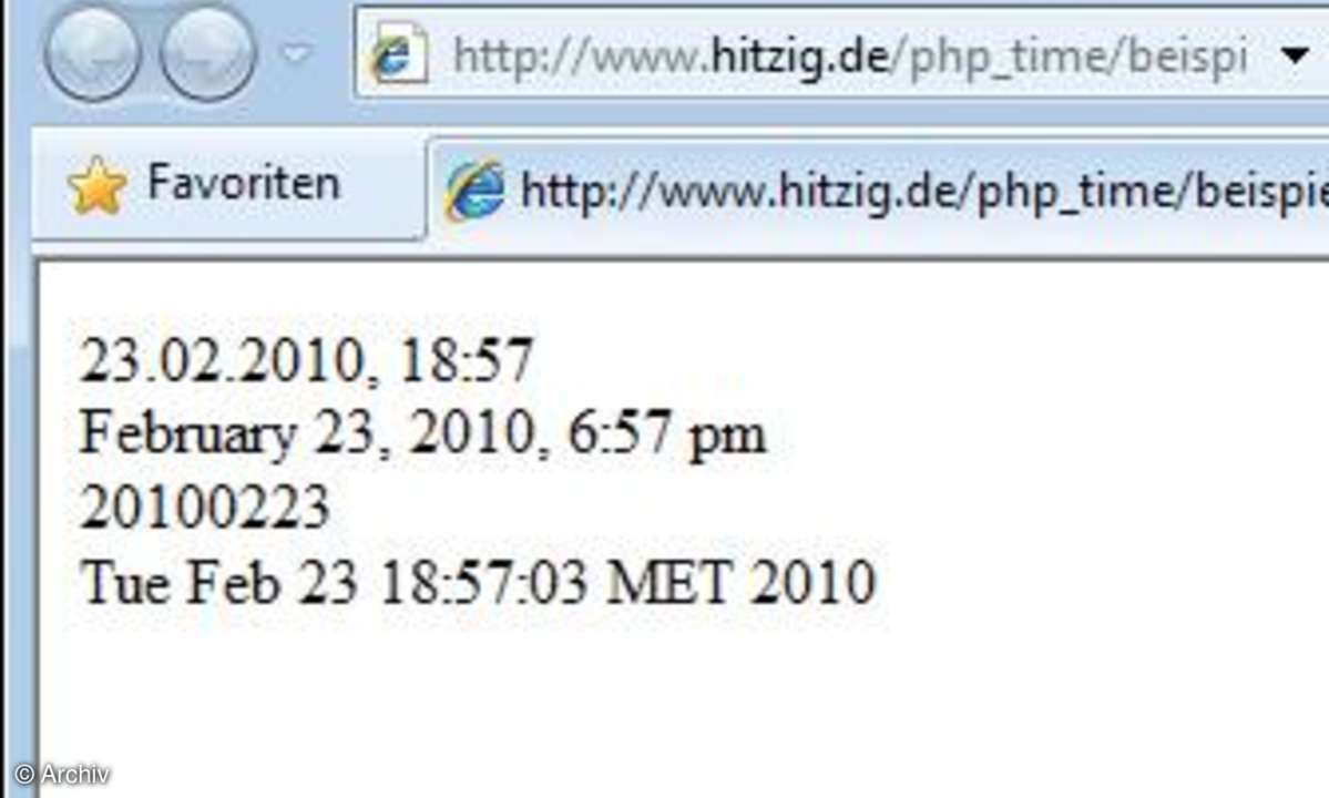 Wechselnde Inhalte mit PHP