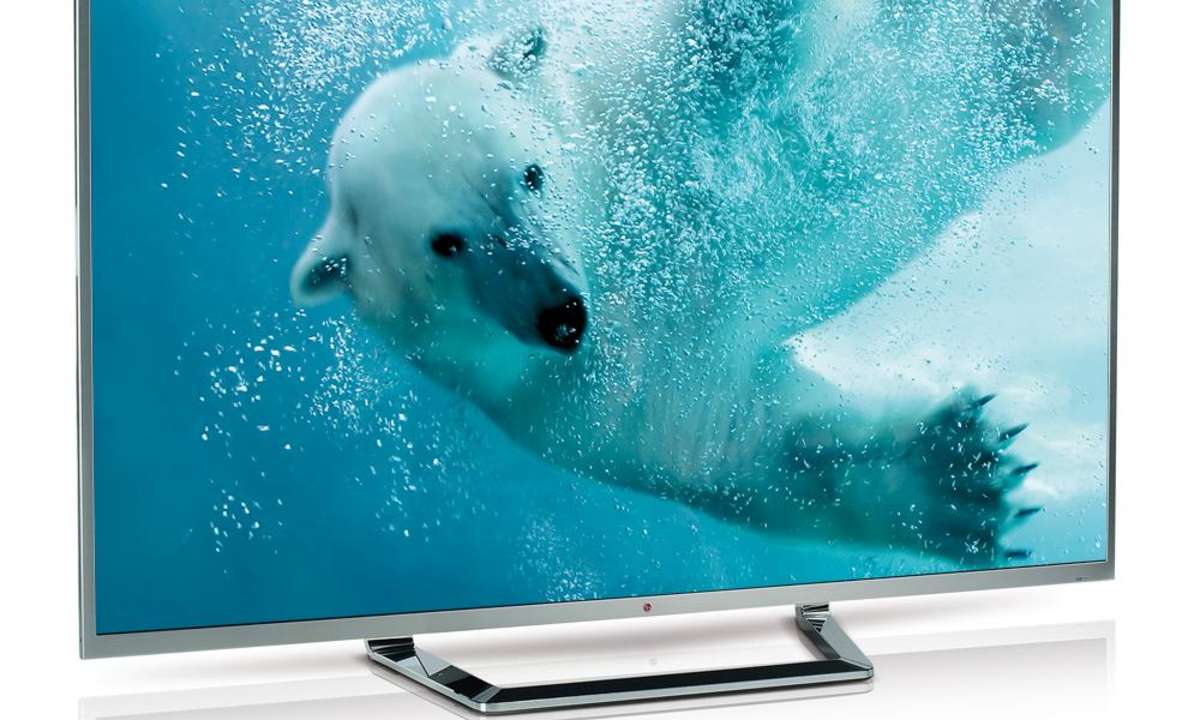 Bildschirmeinstellung mit Eisbärbild
