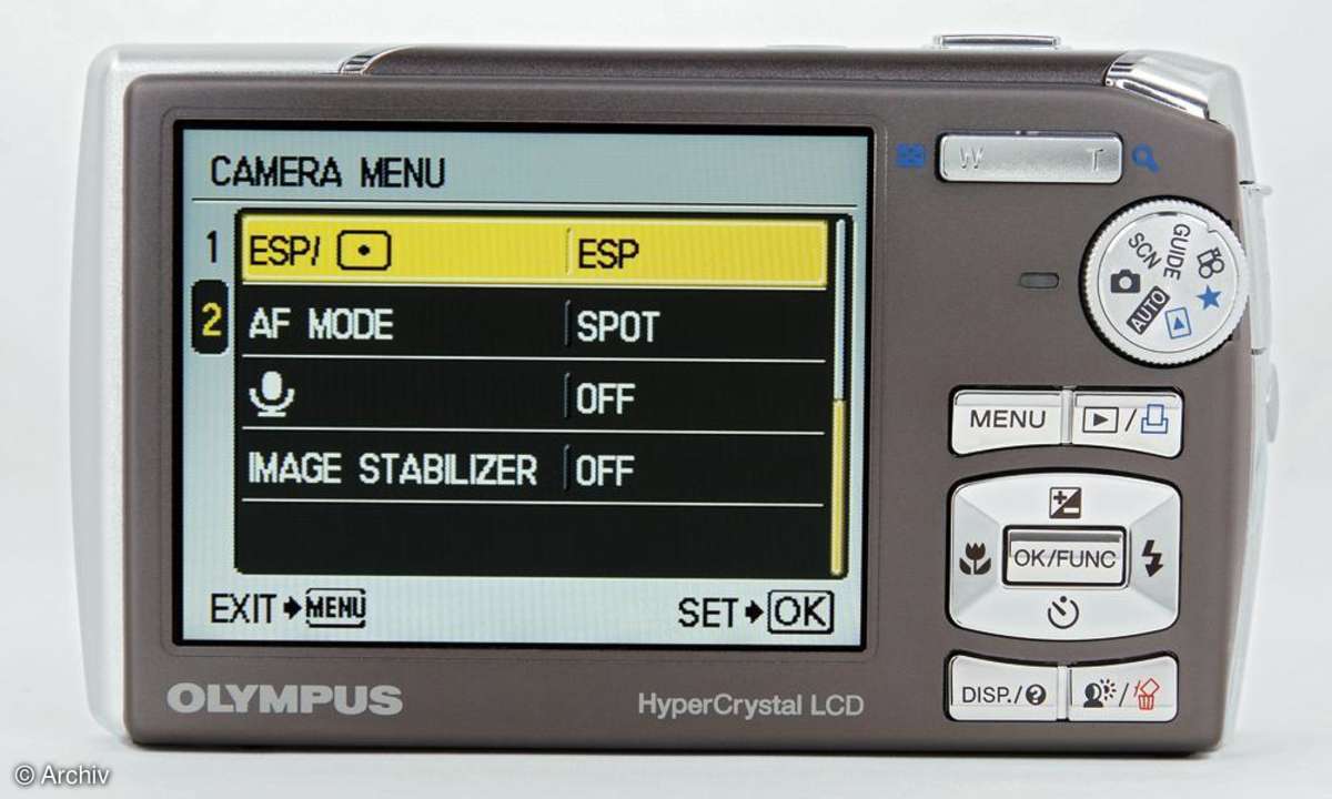 Olympus µ-1010 Rückseite