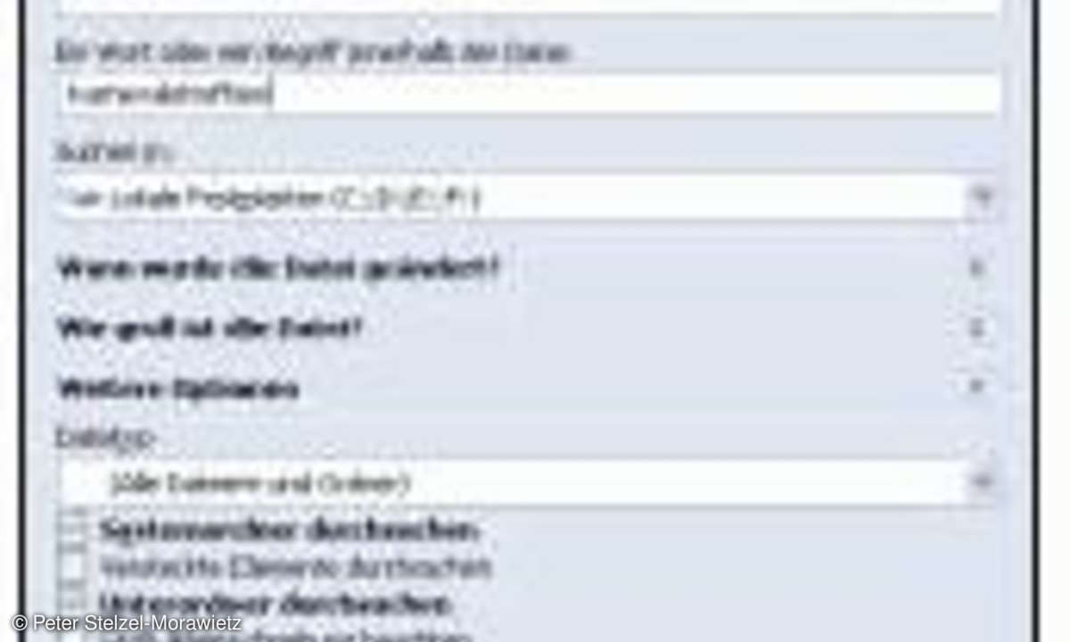Word: Dokumente suchen