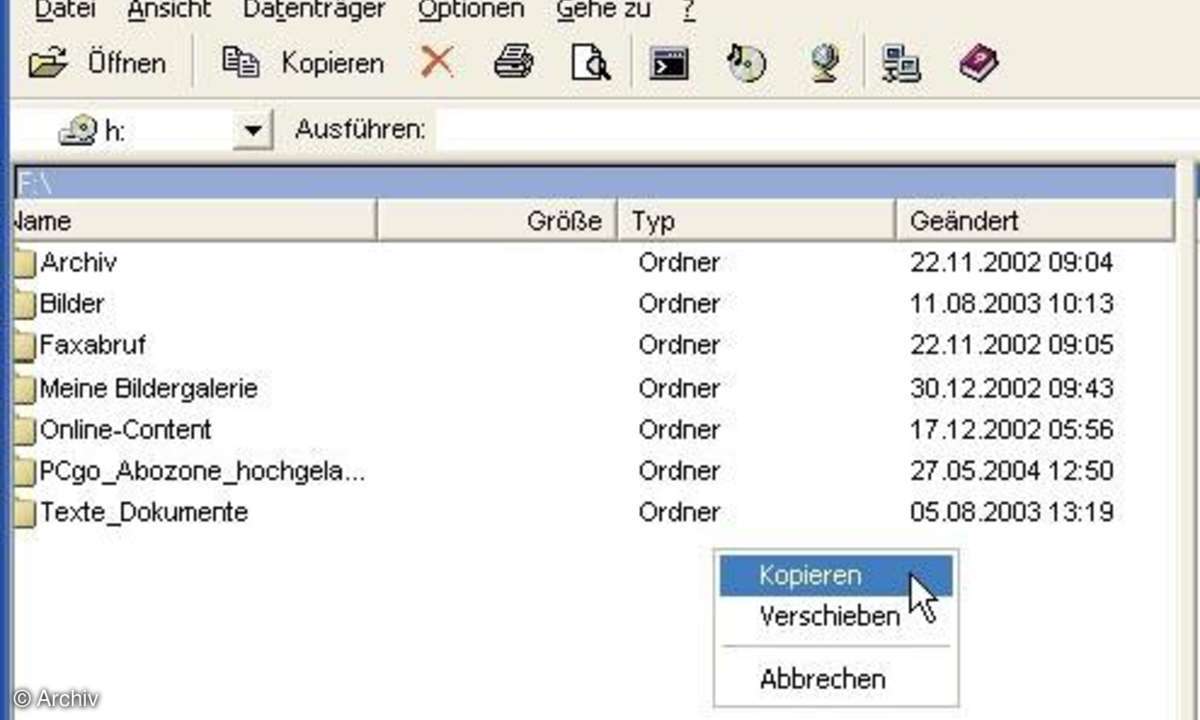 Komfortabler Dateizugriff