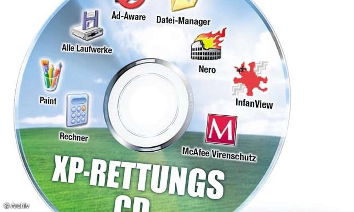 Gut gerüstet: XP-Notfall-CD selbstgemacht
