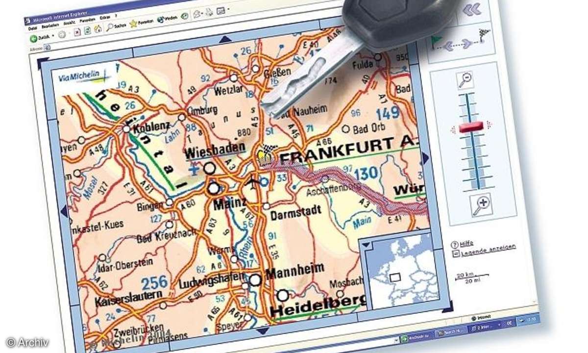 Online-Routenplaner im Test