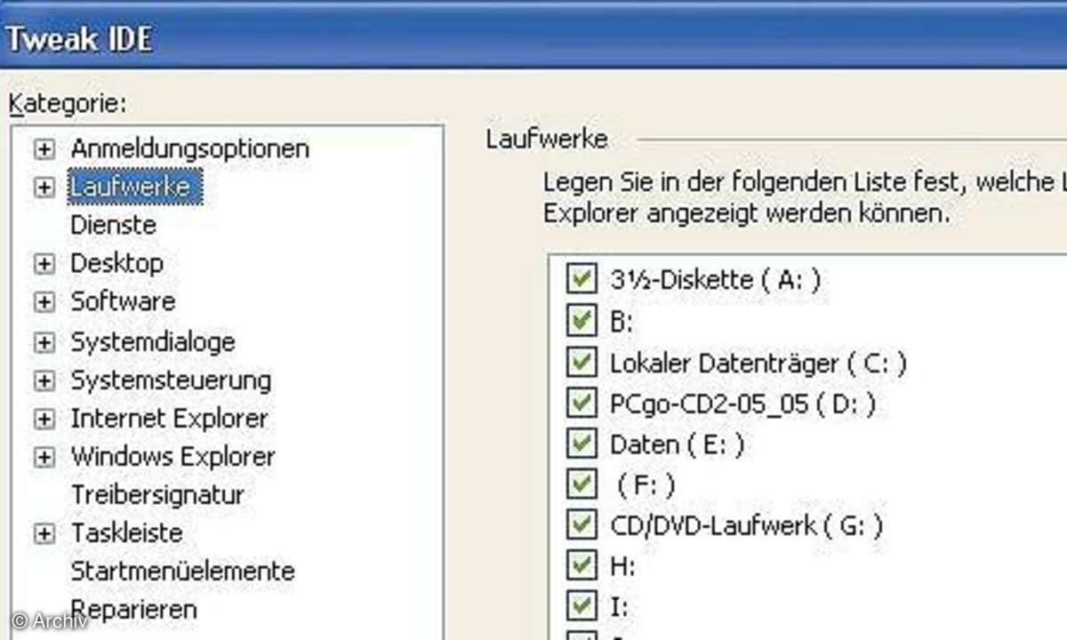 System einfach einstellen