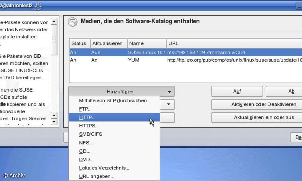 Software der regulären SuSE unter openSUSE nachrüsten