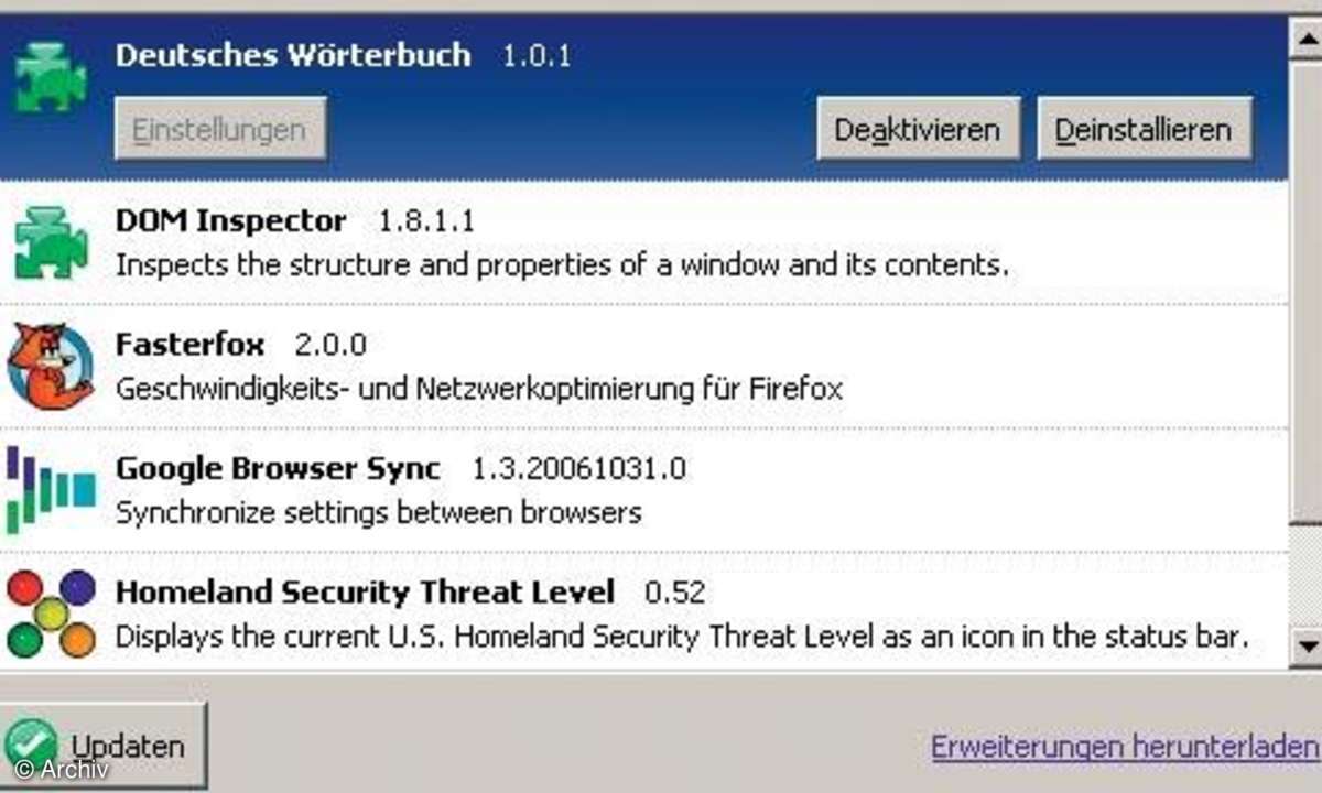 Plug-ins für Browser