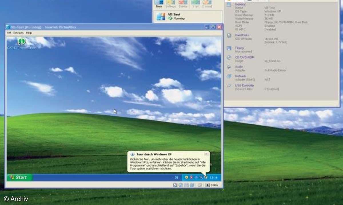 Betriebssystem-Virtualisierung unter Windows