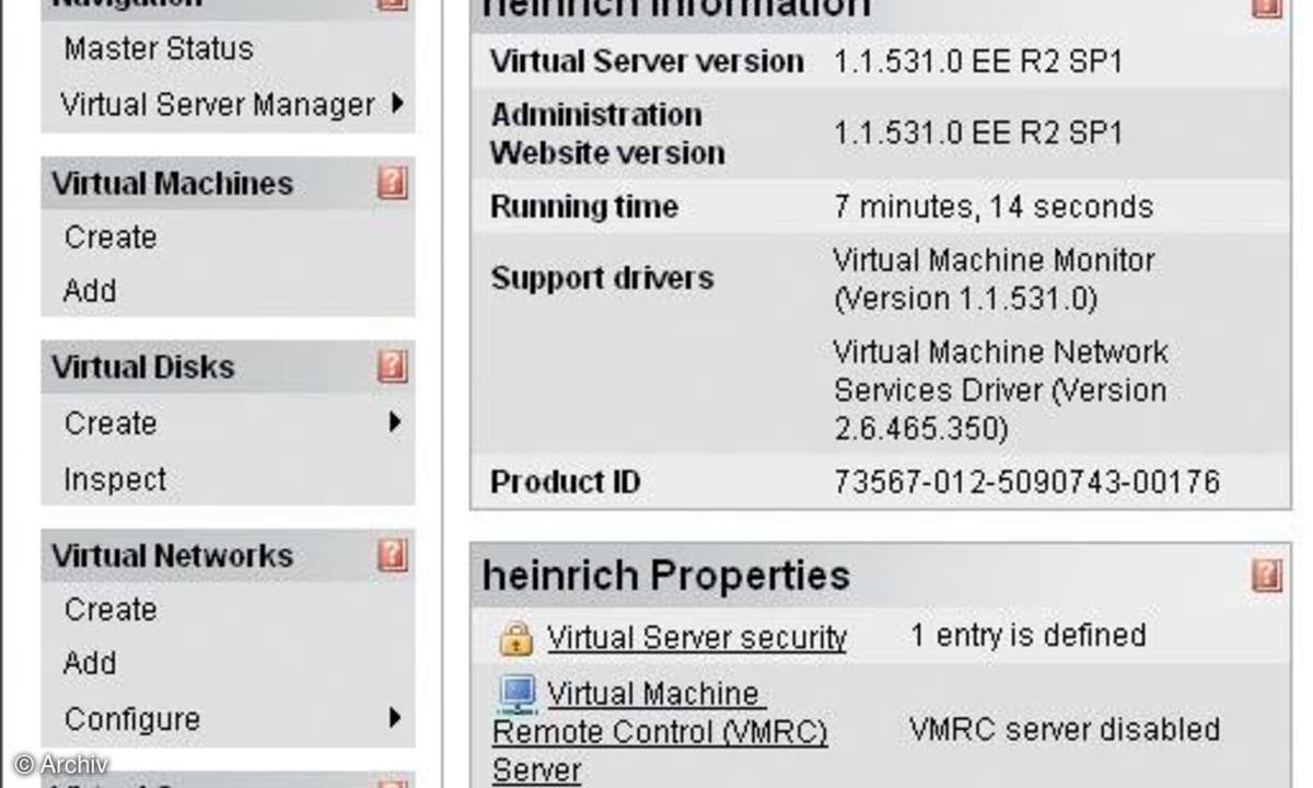 Betriebssystem-Virtualisierung unter Windows