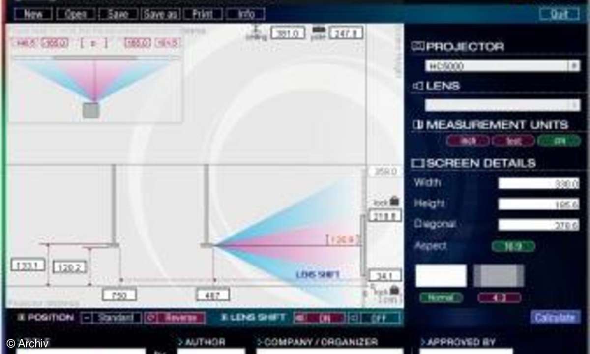 Screenshot Kalkulatorprogramm