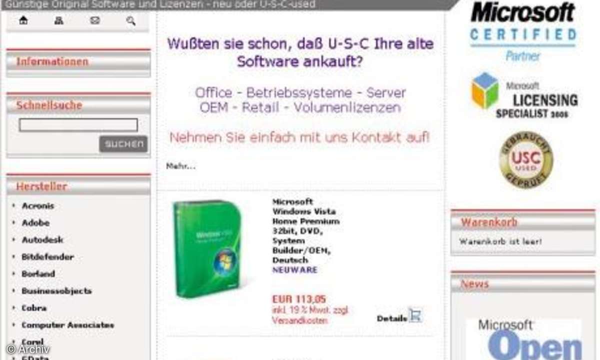 Software 80% billiger