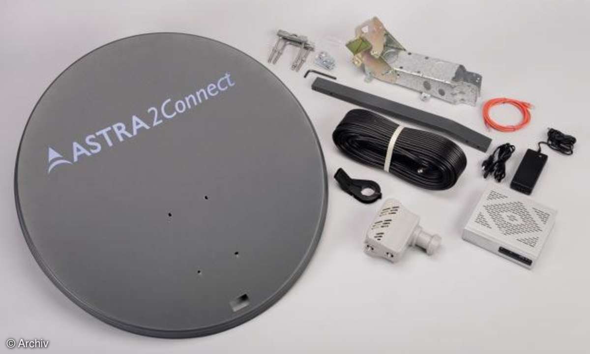 Breitband-Surfen via Satellit (Astra2Connect)