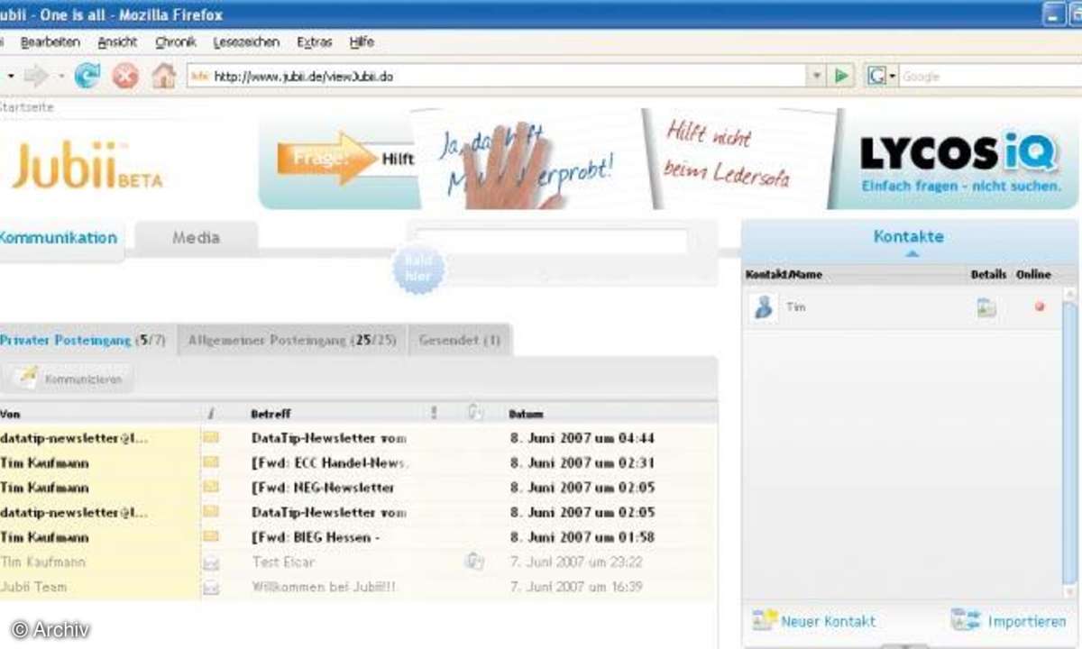 Gratis-Webmailer im Vergleich