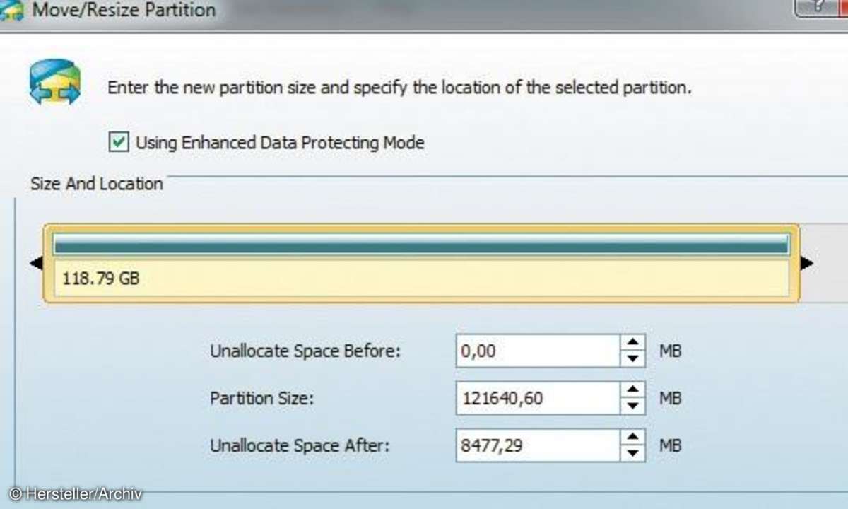 Partition Wizard Home Edition Screenshot