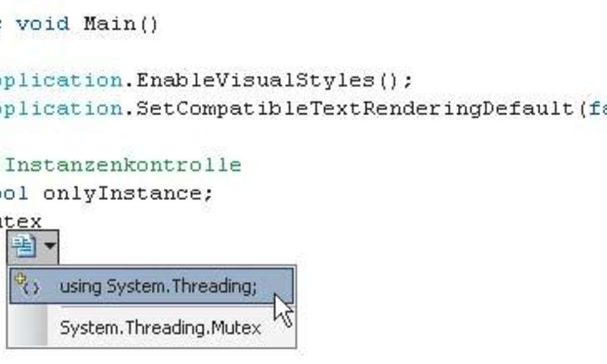 Taskleisten-Tools mit Visual C# Express