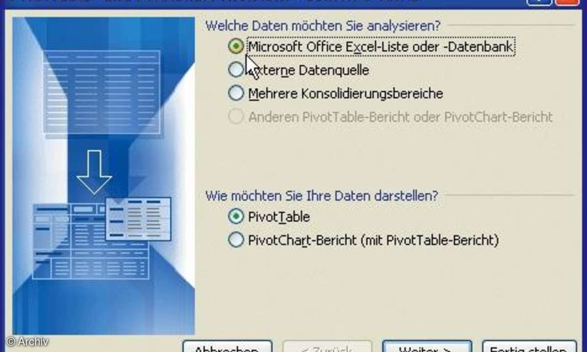 Pivot-Tabellen in Excel