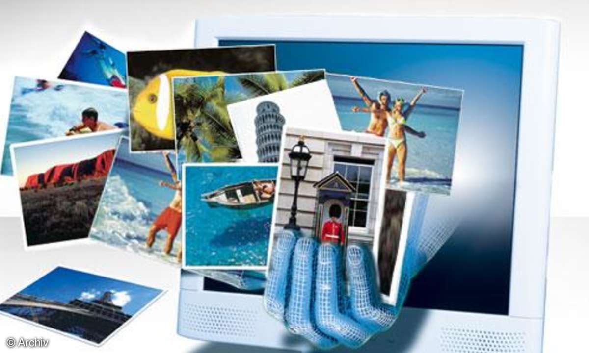 Digitale Fotoschachteln