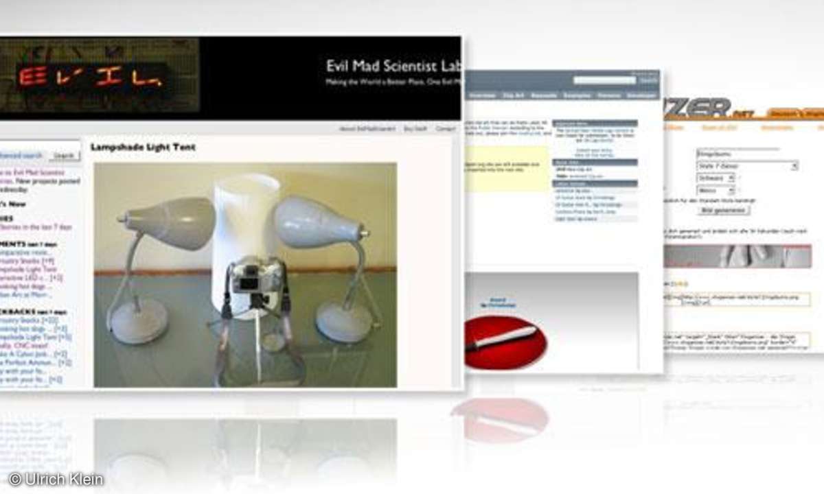 Surftipps: EvilMadScientist.com - Openclipart.org - Sloganizer.net