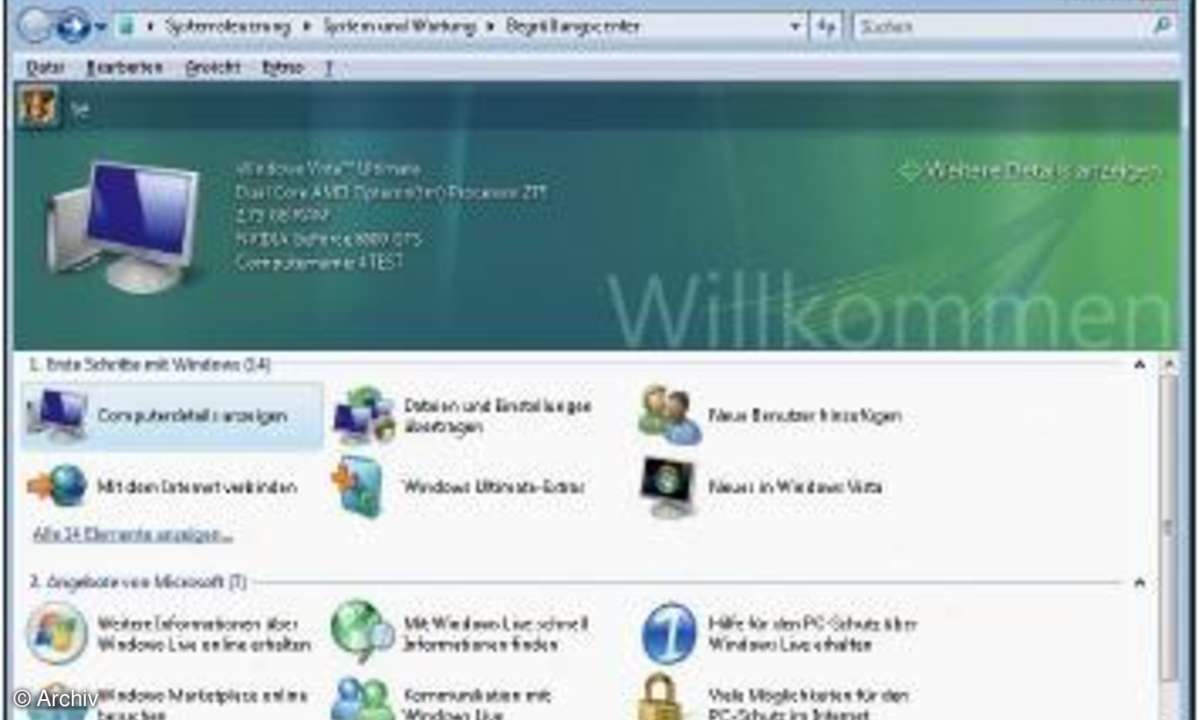 Vista 32-Bit gegen Vista 64-Bit