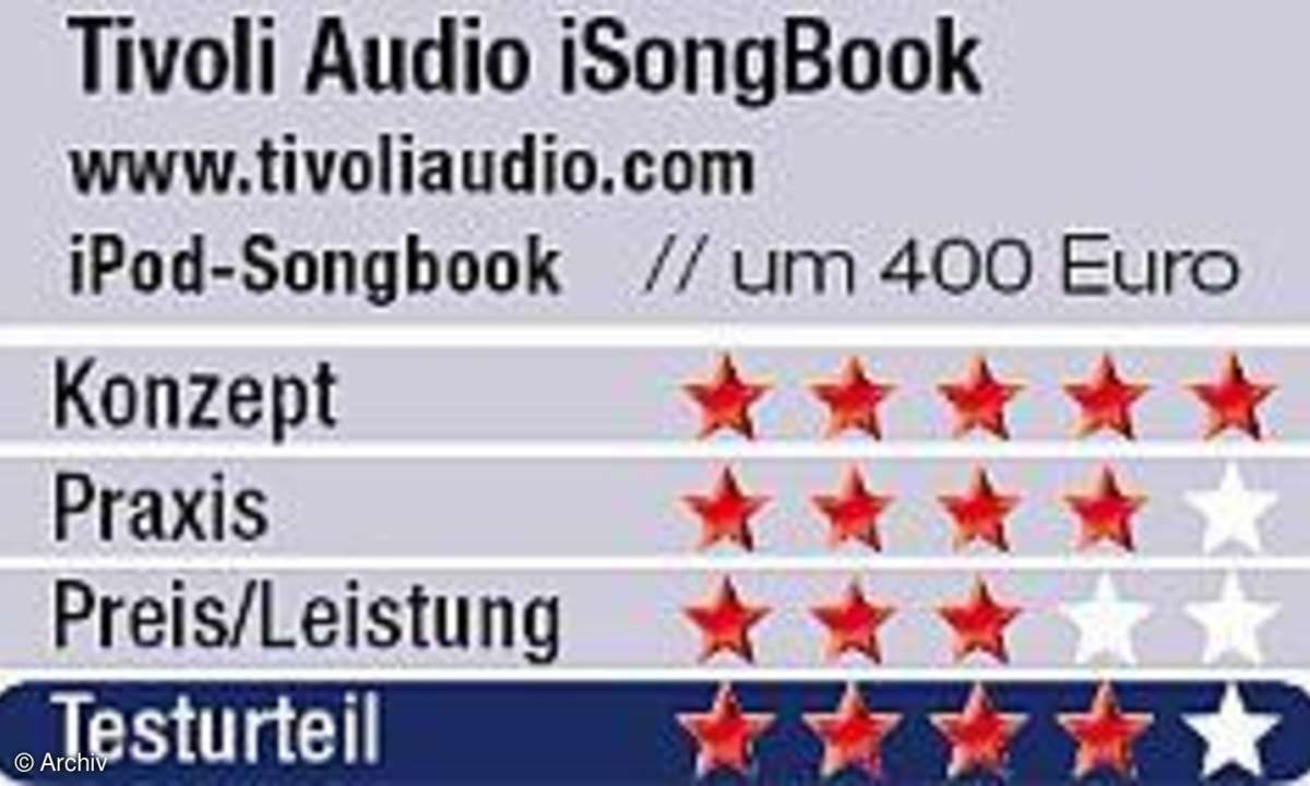 Wertung: Tivoli Audio iSongBook