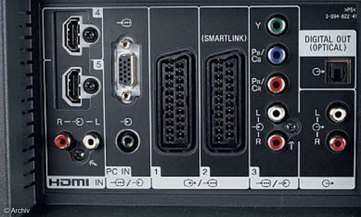 Zwei RGB-fähige Scart-Buchsen