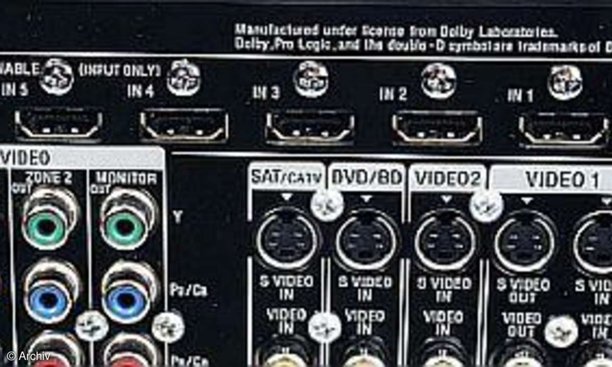 Rückansicht des Sony STR-DA 5300 ES