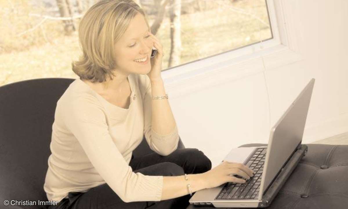 Praxis: Mit dem Notebook per Handy und Bluetooth ins Internet