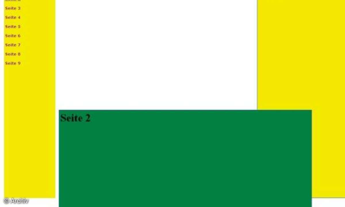 Webauftritt in einer Datei
