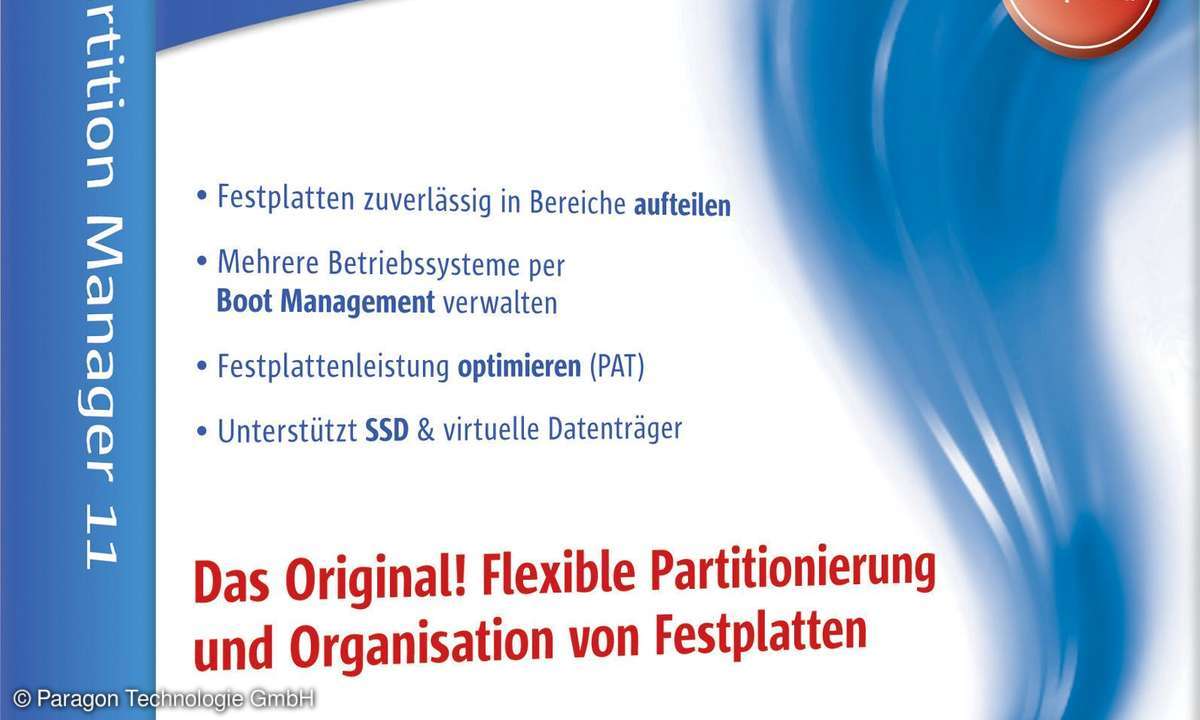 Partition Manager, Partitionsmanager, Festplattenverwaltung, Partitionierer, Utility, Tool, Festplatte