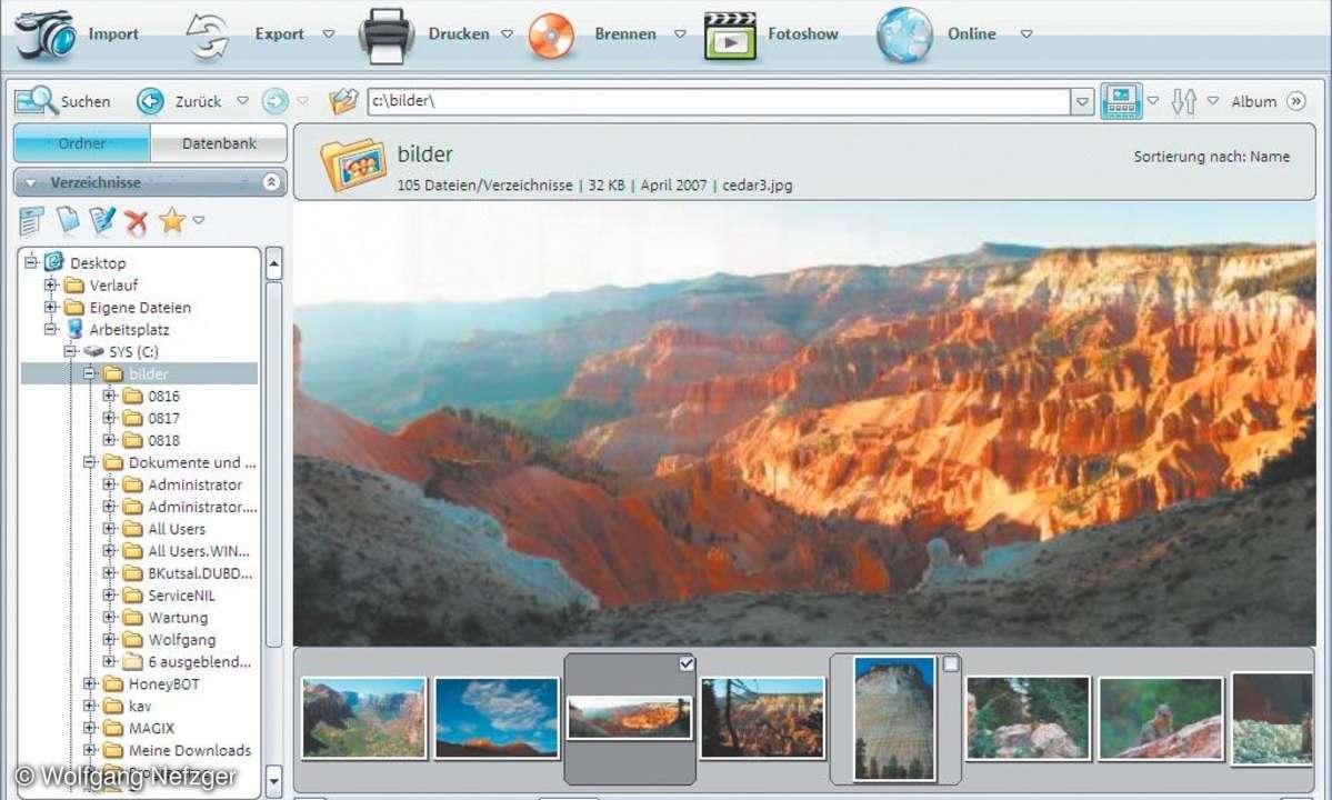 Bildbearbeitung: Magix Foto Manager 2007